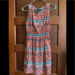 Juniors medium Aztec design dress